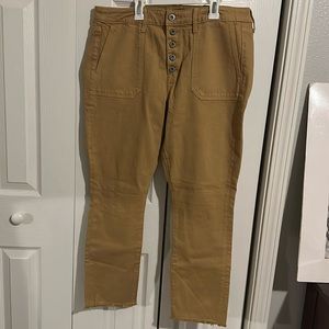 Torrid button fly tan jeans 10 NWT